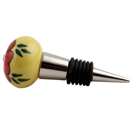 Auricula Winifred Ceramic Wine Stopper (Pack Of One Piece)